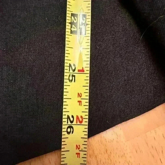 Talbots Ruffle Hem Midi Dress V-Neck Sleeveless Back Zip Solid Black Size 4 - Picture 8 of 8